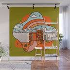Libra Mid Century House Wall Mural Gallery Image 1