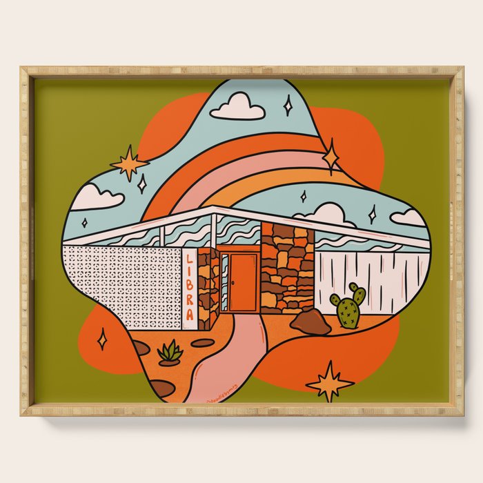 Libra Mid Century House Serving Tray Gallery Image 1