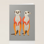 Whimsy Meerkats Stationery Card Gallery Image 2