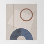 Minimal Geometric Shapes 72 Throw Blanket Gallery Image 2