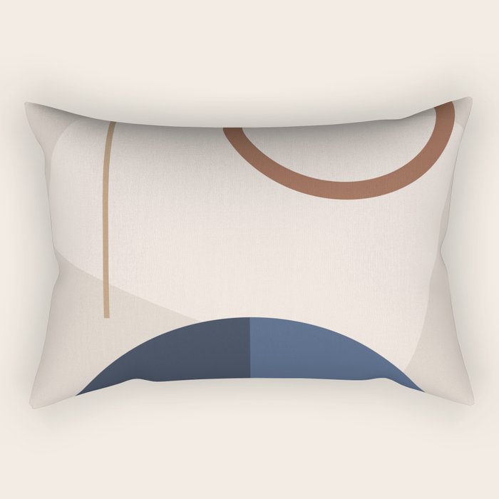 Minimal Geometric Shapes 72 Rectangular Pillow Gallery Image 2