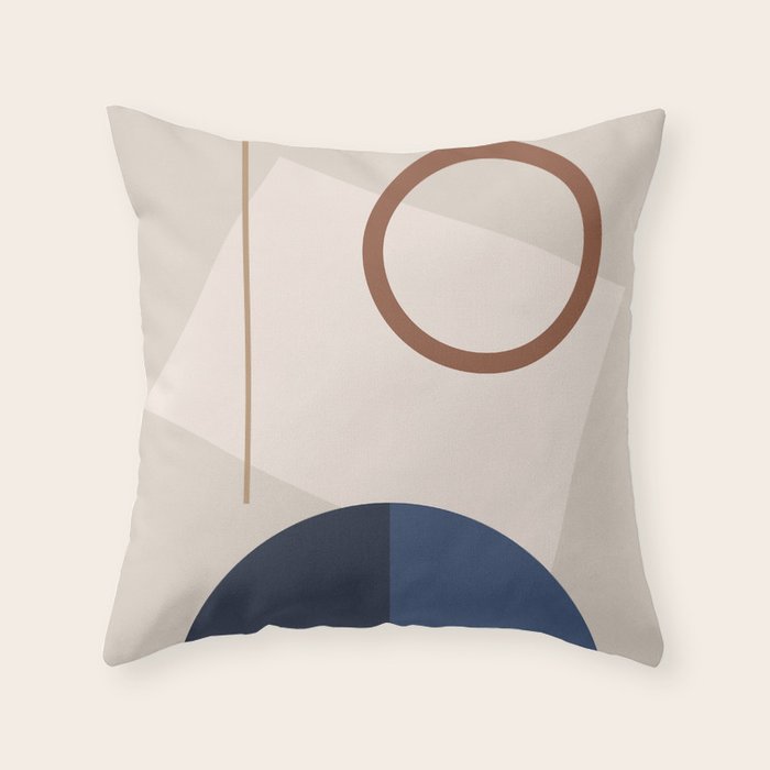 Minimal Geometric Shapes 72 Throw Pillow Gallery Image 6