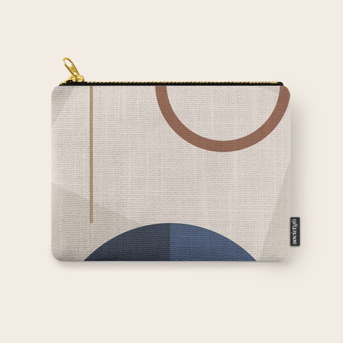 Minimal Geometric Shapes 72 Carry All Pouch Gallery Image 1