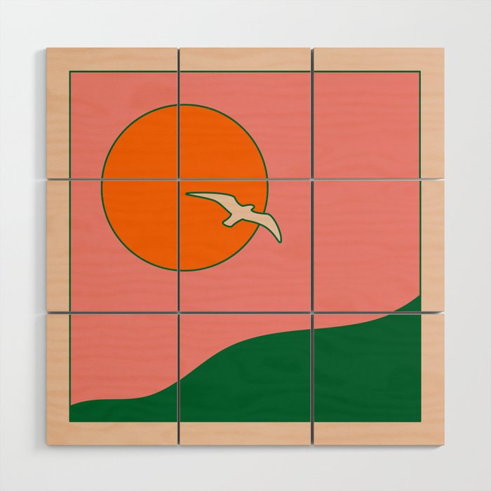 Soar - Pink Wood Wall Art Gallery Image 1