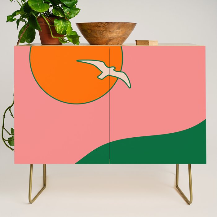 Soar - Pink Credenza Gallery Image 1