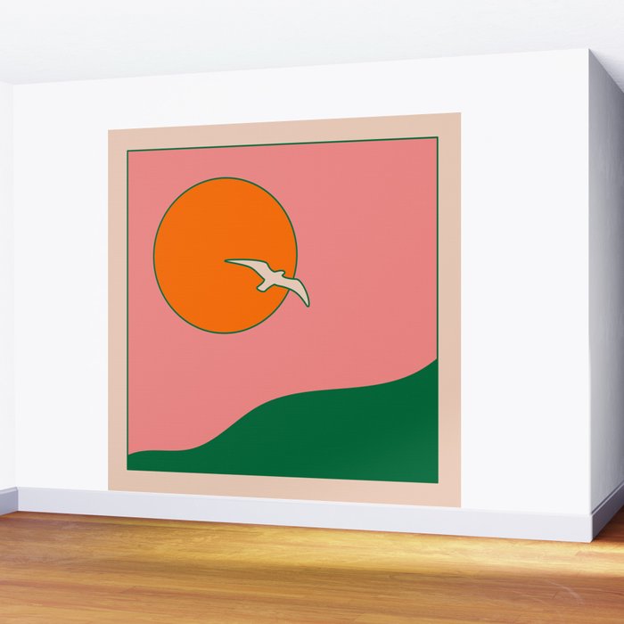Soar - Pink Wall Mural Gallery Image 2
