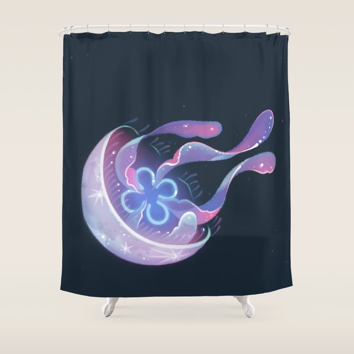 Moon jelly Shower Curtain Gallery Image 1