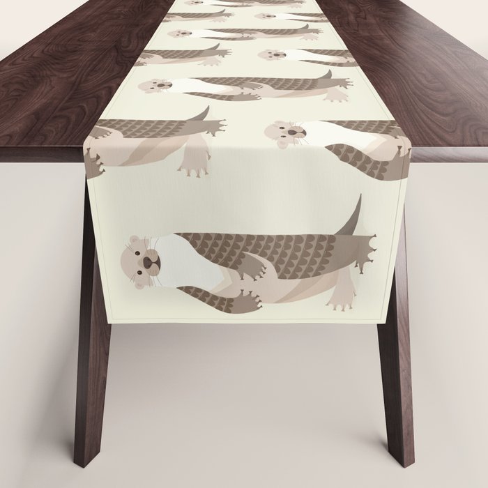 Whimsical Otter Table Runner Gallery Image 1