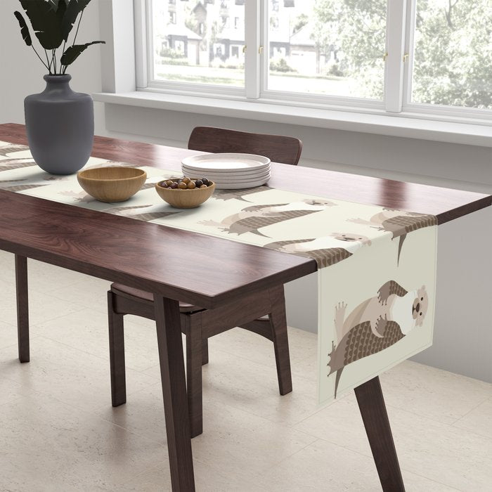 Whimsical Otter Table Runner Gallery Image 2