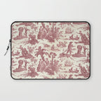Antique 19th Century 'Paul et Virginie' Lovers Toile de Jouy Laptop Sleeve Gallery Image 1