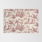 Antique 19th Century 'Paul et Virginie' Lovers Toile de Jouy Rug Gallery Image 2