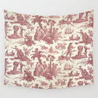 Antique 19th Century 'Paul et Virginie' Lovers Toile de Jouy Wall Tapestry Gallery Image 4
