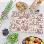 Antique 19th Century 'Paul et Virginie' Lovers Toile de Jouy Cutting Board Gallery Image 2