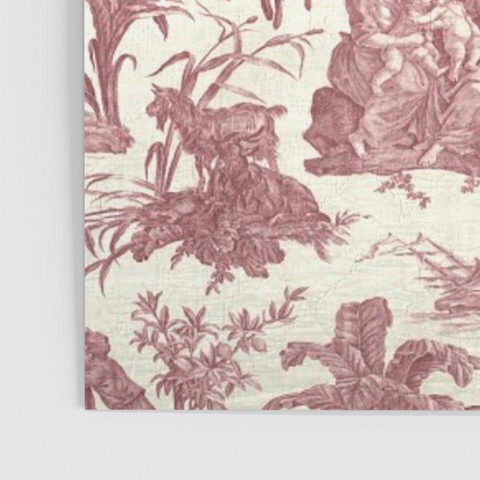 Antique 19th Century 'Paul et Virginie' Lovers Toile de Jouy Poster Gallery Image 3