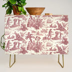 Antique 19th Century 'Paul et Virginie' Lovers Toile de Jouy Credenza Gallery Image 1