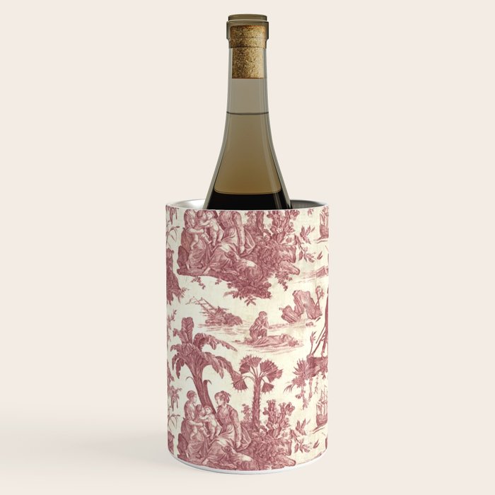 Antique 19th Century 'Paul et Virginie' Lovers Toile de Jouy Wine Chiller Gallery Image 1
