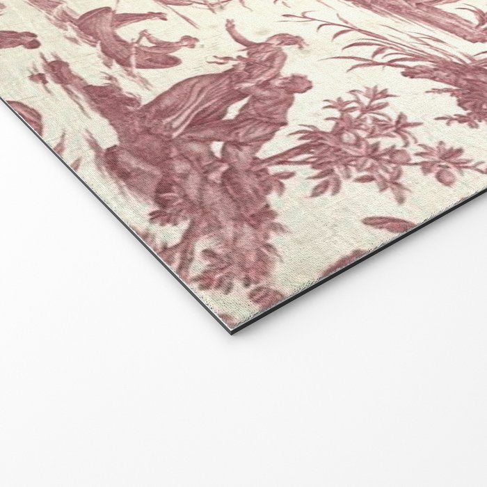 Antique 19th Century 'Paul et Virginie' Lovers Toile de Jouy Welcome Mat Gallery Image 2