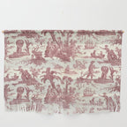 Antique 19th Century 'Paul et Virginie' Lovers Toile de Jouy Wall Hanging Gallery Image 1