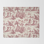 Antique 19th Century 'Paul et Virginie' Lovers Toile de Jouy Throw Blanket Gallery Image 2