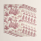 Antique 19th Century 'Paul et Virginie' Lovers Toile de Jouy Wrapping Paper Gallery Image 3