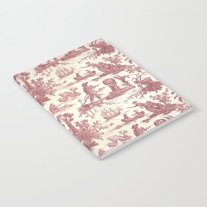 Antique 19th Century 'Paul et Virginie' Lovers Toile de Jouy Notebook Gallery Image 2