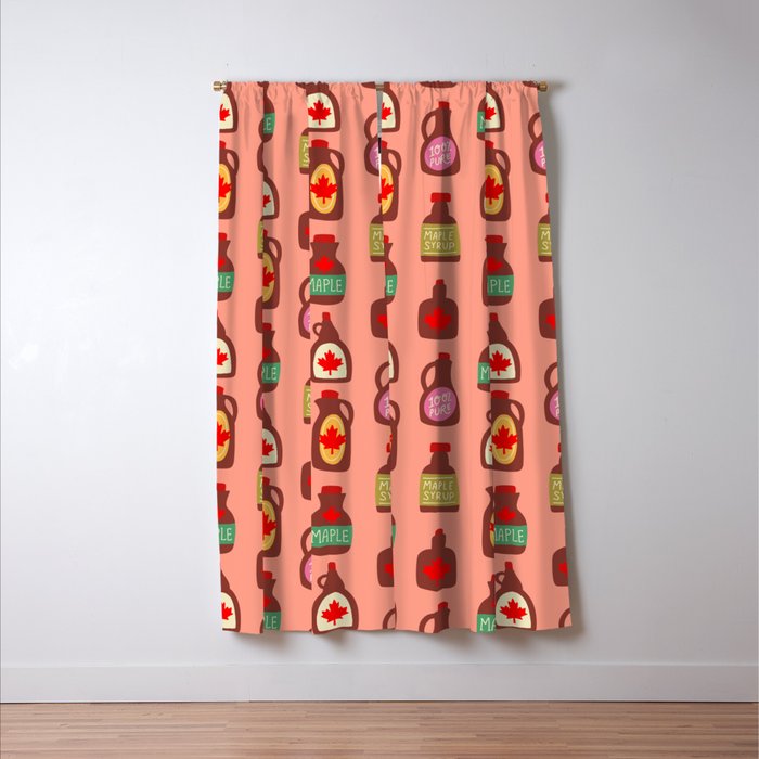Maple Syrup Pattern Window Curtain Gallery Image 3