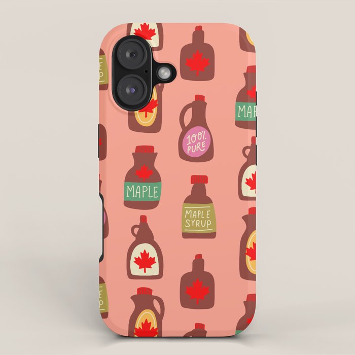 Maple Syrup Pattern iPhone Case Gallery Image 1