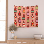 Maple Syrup Pattern Wall Tapestry Gallery Image 2