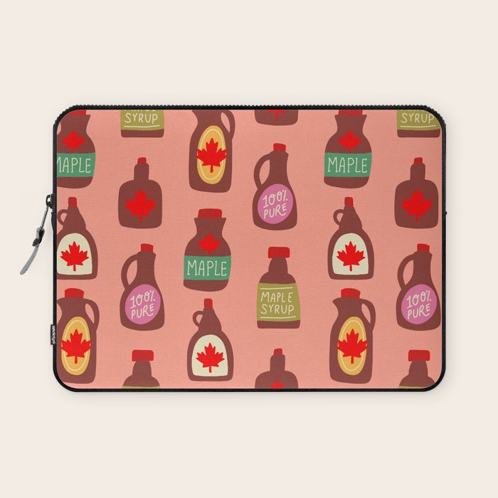 Maple Syrup Pattern Laptop Sleeve Gallery Image 1