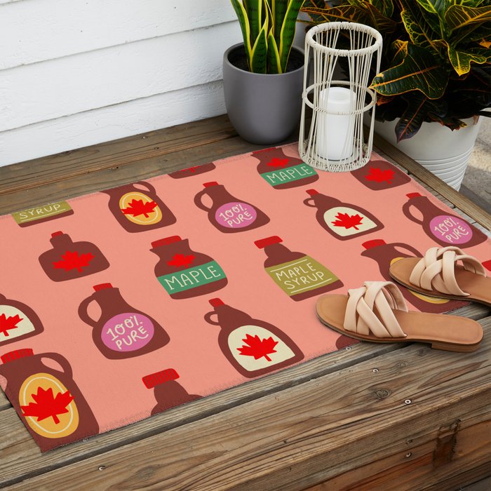 Maple Syrup Pattern Outdoor Rug Gallery Image 2