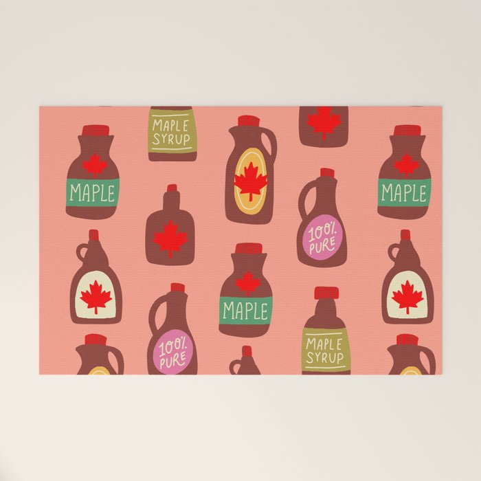 Maple Syrup Pattern Welcome Mat Gallery Image 1