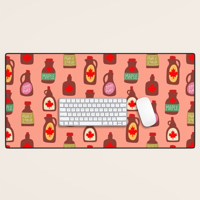 Maple Syrup Pattern Desk Mat Gallery Image 1