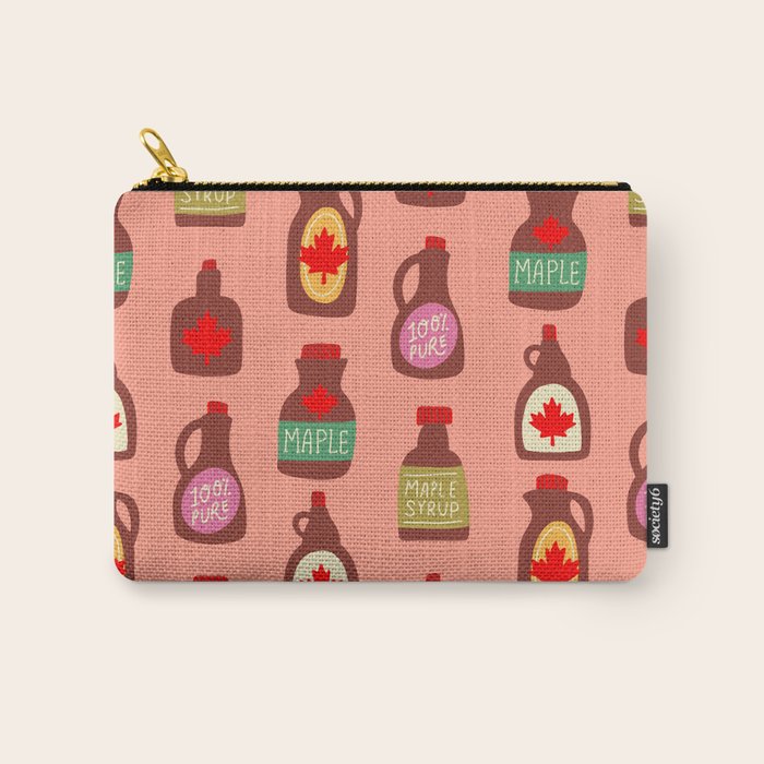Maple Syrup Pattern Carry All Pouch Gallery Image 1