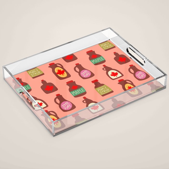 Maple Syrup Pattern Acrylic Tray Gallery Image 1