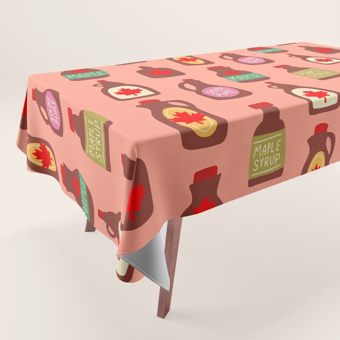 Maple Syrup Pattern Tablecloth Gallery Image 1