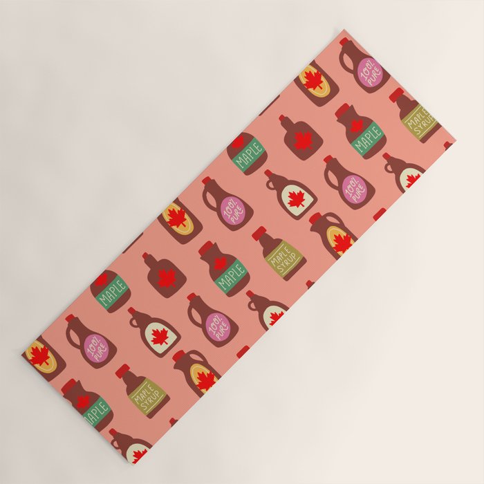 Maple Syrup Pattern Yoga Mat Gallery Image 1
