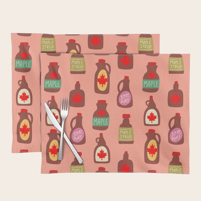 Maple Syrup Pattern Placemat Gallery Image 1