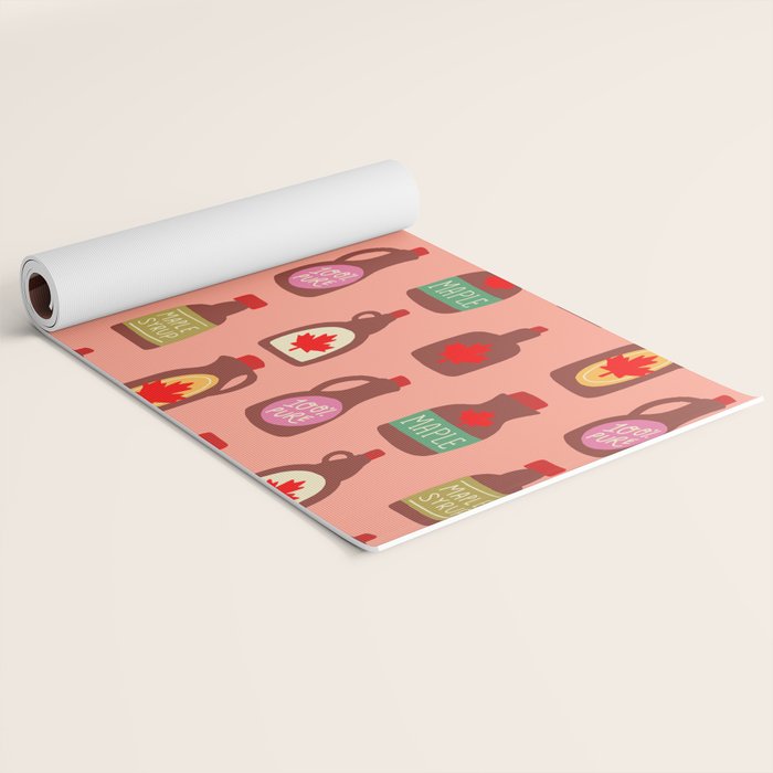Maple Syrup Pattern Yoga Mat Gallery Image 2
