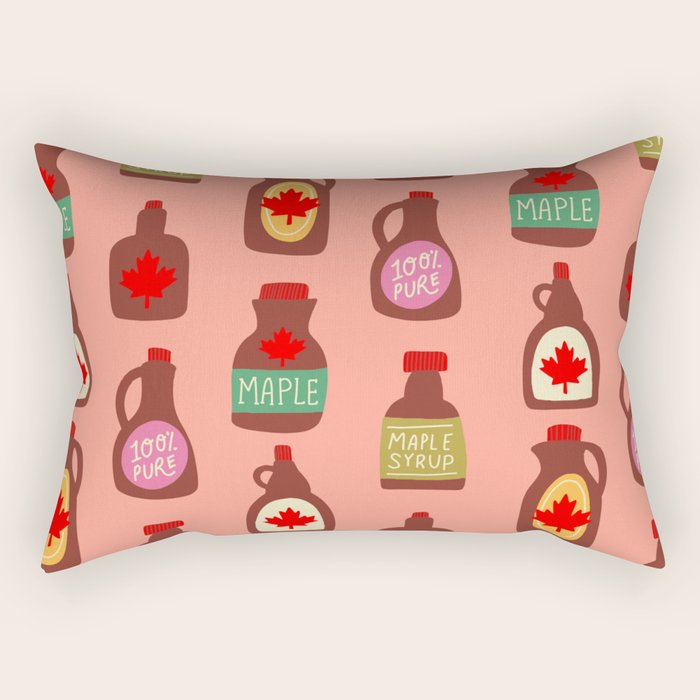 Maple Syrup Pattern Rectangular Pillow Gallery Image 2