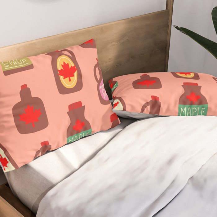 Maple Syrup Pattern Pillow Sham Gallery Image 2