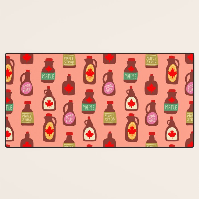 Maple Syrup Pattern Desk Mat Gallery Image 3