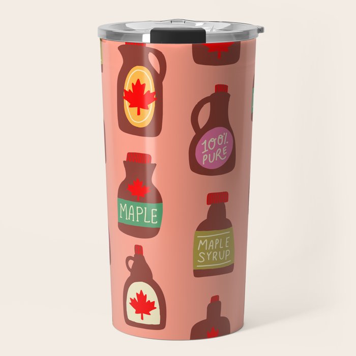 Maple Syrup Pattern Travel Mug Gallery Image 1