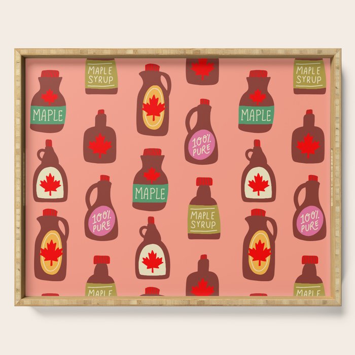 Maple Syrup Pattern Serving Tray Gallery Image 1