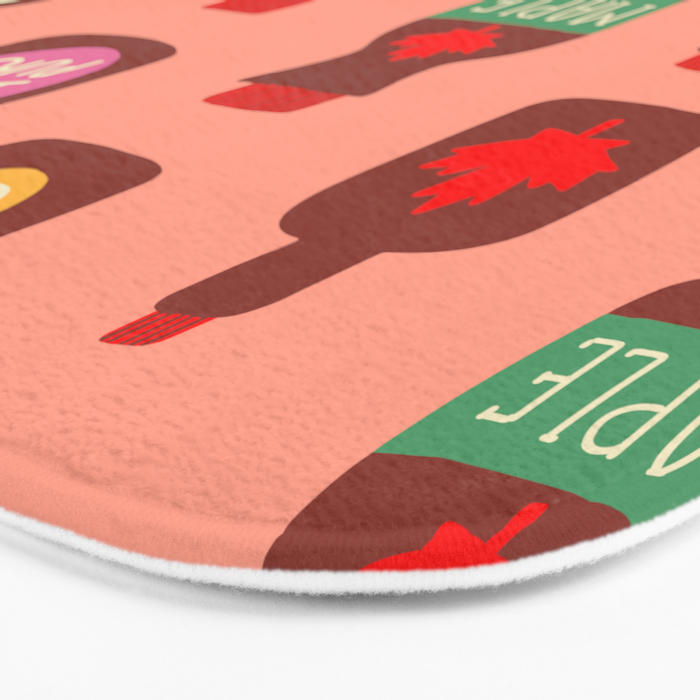 Maple Syrup Pattern Bath Mat Gallery Image 3