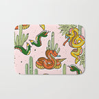 Join Or Die #illustration #wildlife #pattern Bath Mat Gallery Image 1