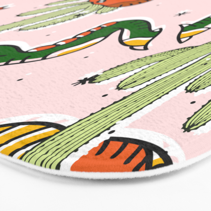 Join Or Die #illustration #wildlife #pattern Bath Mat Gallery Image 3