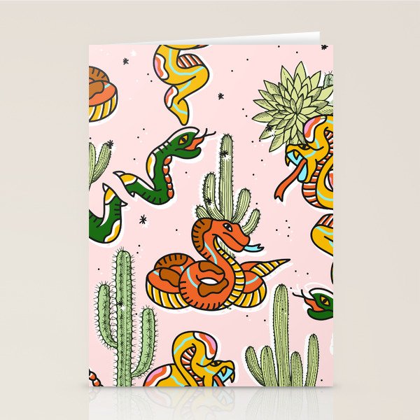 Join Or Die #illustration #wildlife #pattern Stationery Card Gallery Image 2