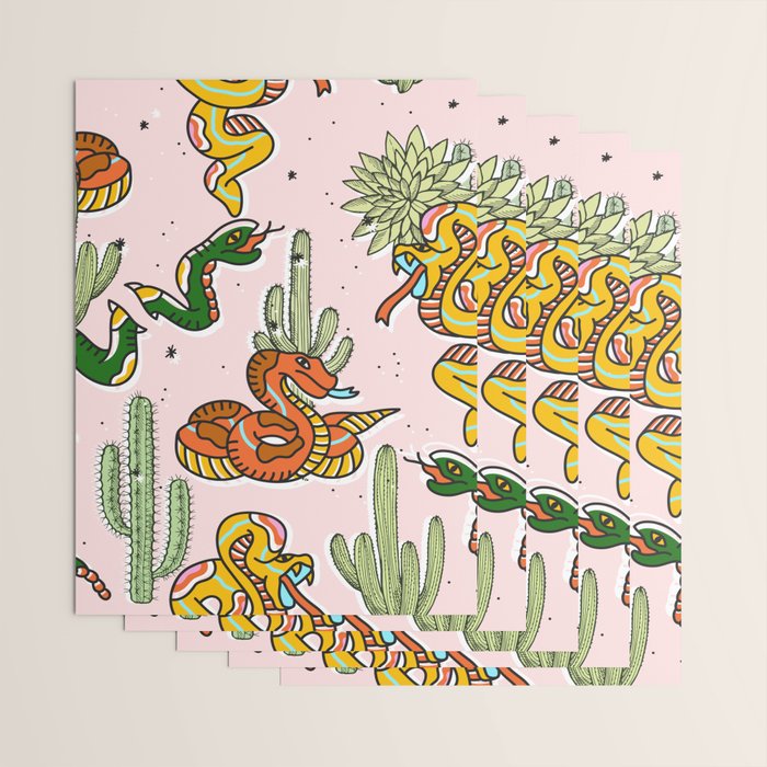 Join Or Die #illustration #wildlife #pattern Wrapping Paper Gallery Image 3