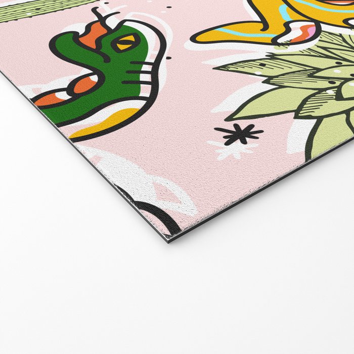 Join Or Die #illustration #wildlife #pattern Welcome Mat Gallery Image 2