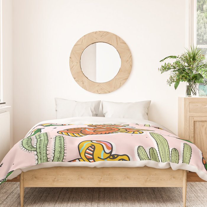 Join Or Die #illustration #wildlife #pattern Duvet Cover Gallery Image 3